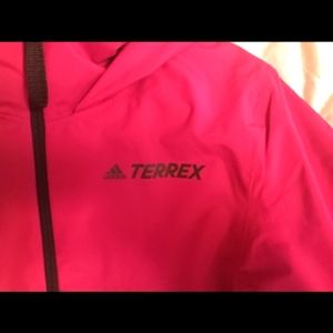 Pink Adidas terrex  jacket sz:XS